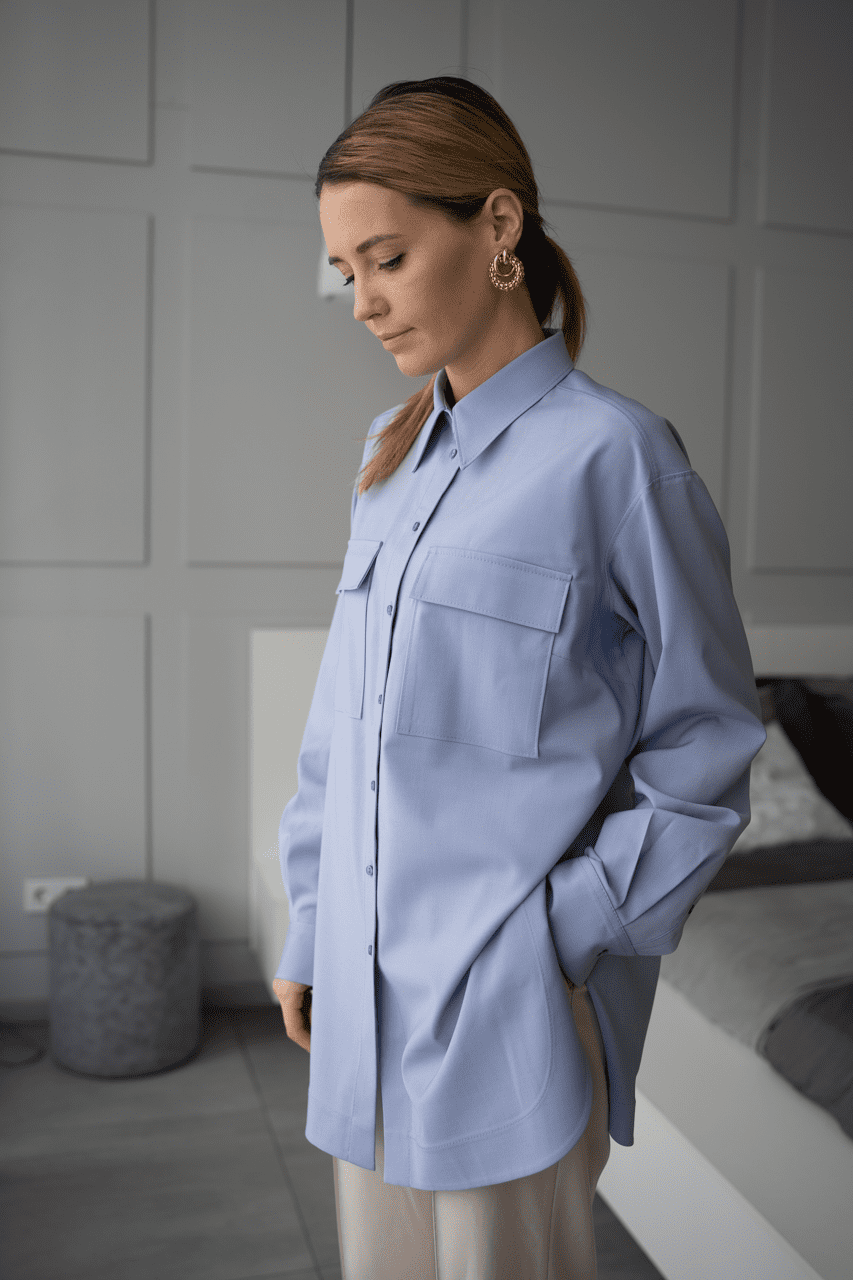 [Кристина Юсупова] Рубашка прямая Alexandra A. Размер 42-52. Рост 162-166 слив курса